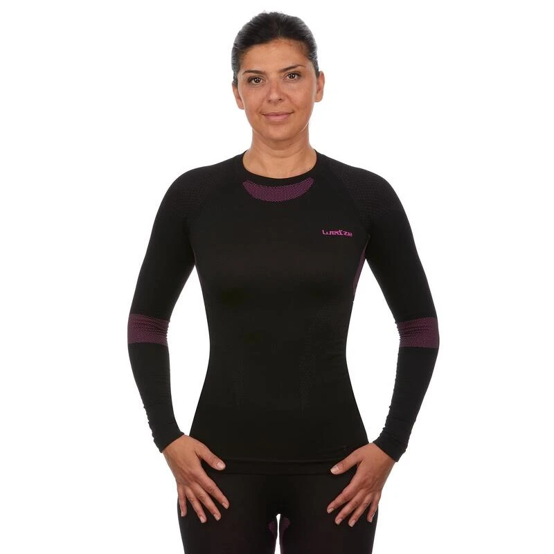 Camiseta Interior Térmica De Esquí Mujer Wedze Ski 580 Negro 3 Camiseta Interior Térmica De Esquí Mujer Wedze Ski 580 Negro