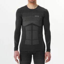 Camiseta Térmica Interior De Esquí Y Nieve Hombre Inovik XC S900 Negro -Equipo De Esquí camiseta termica interior de esqui y nieve hombre inovik xc s900 gris