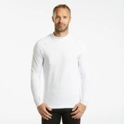 Camiseta Térmica Interior De Esquí Y Nieve Hombre Wedze Ski 500 Blanco