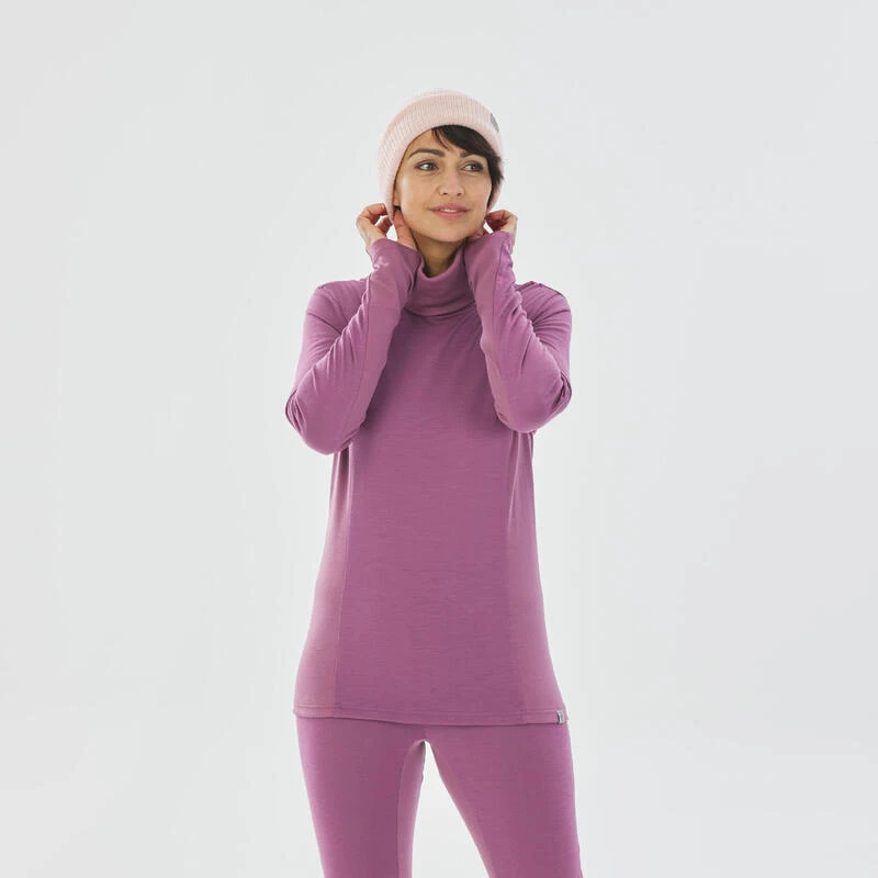 Camiseta Térmica Interior De Esquí Y Nieve Lana Merina Mujer Wedze BL 900 3 Camiseta Térmica Interior De Esquí Y Nieve Lana Merina Mujer Wedze BL 900