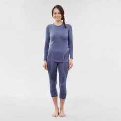 Camiseta Térmica Interior De Esquí Y Nieve Mujer Wedze BL 980 Azul 12 Camiseta Térmica Interior De Esquí Y Nieve Mujer Wedze BL 980 Azul -Equipo De Esquí camiseta termica interior de esqui y nieve mujer wedze bl 980 azul 4