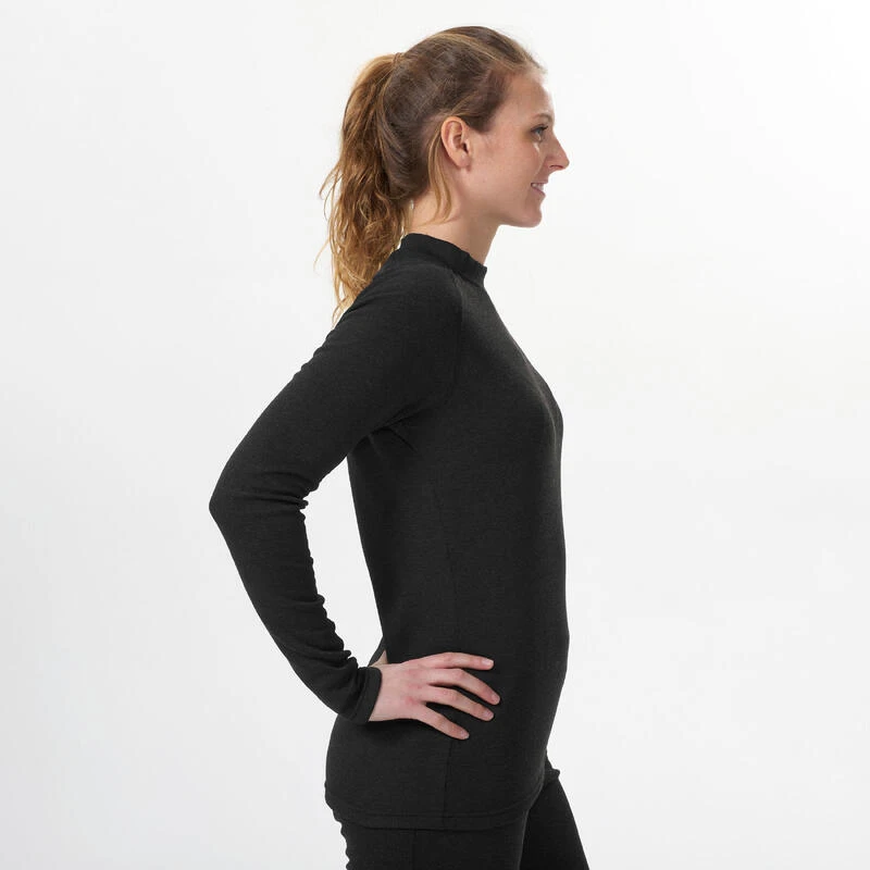 Camiseta Térmica Interior De Esquí Y Nieve Mujer Wedze Ski BL100 Negro 4 Camiseta Térmica Interior De Esquí Y Nieve Mujer Wedze Ski BL100 Negro - Imagen 2