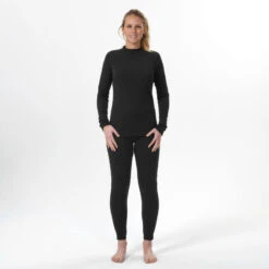 Camiseta Térmica Interior De Esquí Y Nieve Mujer Wedze Ski BL100 Negro 10 Camiseta Térmica Interior De Esquí Y Nieve Mujer Wedze Ski BL100 Negro -Equipo De Esquí camiseta termica interior de esqui y nieve mujer wedze ski bl100 negro 2