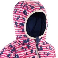 Chaqueta De Esquí Y Nieve Niños Wedze Ski-P 100 Warm Reversible Azul Rosa -Equipo De Esquí chaqueta de esqui y nieve nios wedze ski p 100 warm reversible azul rosa 3