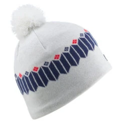 GORRO DE INVIERNO ADULTO WEDZE JACQUARD BLANCO AZUL -Equipo De Esquí gorro de invierno adulto wedze jacquard blanco azul 1