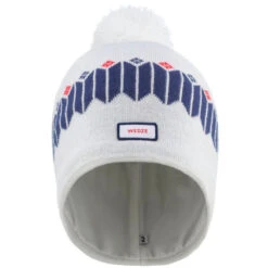 GORRO DE INVIERNO ADULTO WEDZE JACQUARD BLANCO AZUL -Equipo De Esquí gorro de invierno adulto wedze jacquard blanco azul 2