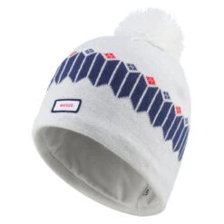 GORRO DE INVIERNO ADULTO WEDZE JACQUARD BLANCO AZUL -Equipo De Esquí gorro de invierno adulto wedze jacquard blanco azul 3