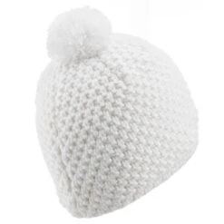 Gorro De Invierno Adulto Wedze Timeless Blanco -Equipo De Esquí gorro de invierno adulto wedze timeless blanco 3