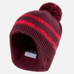 WEDZE Gorro De Invierno Bebé Flap Burdeos 9 WEDZE Gorro De Invierno Bebé Flap Burdeos -Equipo De Esquí gorro de invierno bebe flap burdeos 2