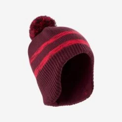 WEDZE Gorro De Invierno Bebé Flap Burdeos