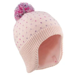 WEDZE Gorro De Invierno Bebé Flap Burdeos 12 WEDZE Gorro De Invierno Bebé Flap Burdeos -Equipo De Esquí gorro de invierno bebe flap rosa