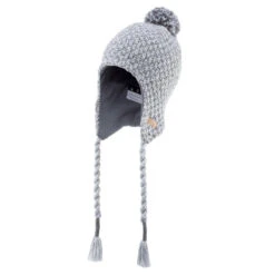 Gorro De Invierno Con Orejeras Niños Wedze Timeless Gris -Equipo De Esquí gorro de invierno con orejeras nios wedze timeless gris 2