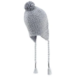 Gorro De Invierno Con Orejeras Niños Wedze Timeless Gris -Equipo De Esquí gorro de invierno con orejeras nios wedze timeless gris 4