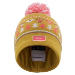 WEDZE Gorro De Invierno Niños Jacquard Ocre -Equipo De Esquí gorro de invierno nios jacquard ocre 2