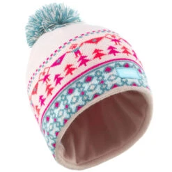 WEDZE Gorro De Invierno Niños Jacquard Ocre -Equipo De Esquí gorro de invierno nios jacquard turquesa