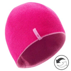 WEDZE Gorro De Invierno Niños Reversible Rosa -Equipo De Esquí gorro de invierno nios reversible rosa 1