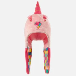 WEDZE Gorro De Invierno Peruano De Niños Unicornio Rosa -Equipo De Esquí gorro de invierno peruano de nios unicornio rosa 1