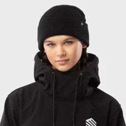 Gorro Para Snow/esquí Snowflake Black -Equipo De Esquí gorro para snowesqui snowflake black 3