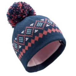 WEDZE Gorro Y Braga De Cuello De Bebé Esquí / Trineo De Lunares Azul Marino Y Rosa -Equipo De Esquí gorro y braga de cuello de bebe esqui trineo de lunares azul marino y rosa 1
