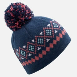 WEDZE Gorro Y Braga De Cuello De Bebé Esquí / Trineo De Lunares Azul Marino Y Rosa -Equipo De Esquí gorro y braga de cuello de bebe esqui trineo de lunares azul marino y rosa 4