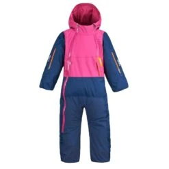 WEDZE Mono De Esquí Bebé Cálido E Impermeable - XWARM PULL'N FIT Rosa Y Azul -Equipo De Esquí mono de esqui bebe calido e impermeable xwarm pulln fit rosa y azul 2