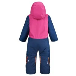 WEDZE Mono De Esquí Bebé Cálido E Impermeable - XWARM PULL'N FIT Rosa Y Azul -Equipo De Esquí mono de esqui bebe calido e impermeable xwarm pulln fit rosa y azul 3