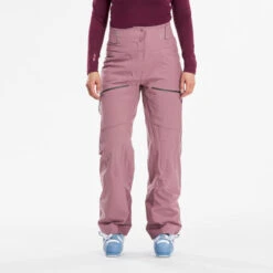 WEDZE Pantalón De Esquí Mujer - FR500 - Azul Marino -Equipo De Esquí pantalon de esqui y nieve mujer wedze fr500 rosa