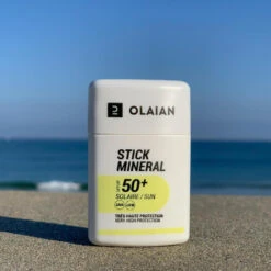 Stick Solar Cara Mineral Natural SPF50+ Olaian -Equipo De Esquí stick solar cara mineral natural spf50 olaian 2
