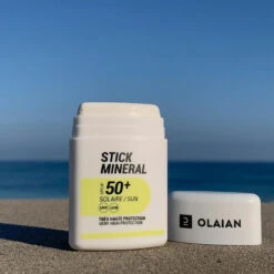 Stick Solar Cara Mineral Natural SPF50+ Olaian -Equipo De Esquí stick solar cara mineral natural spf50 olaian 3