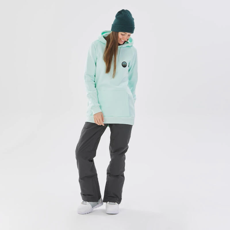 Sudadera Con Capucha Mujer Snowboard - SNB HDY Verde 4 Sudadera Con Capucha Mujer Snowboard - SNB HDY Verde - Imagen 2