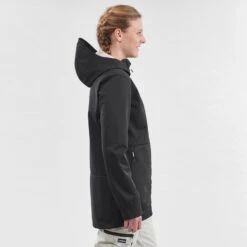 Sudadera Snowboard Y Esquí, Dreamscape SNB HDY, Impermeable, Mujer, Negra -Equipo De Esquí sudadera snowboard y esqui dreamscape snb hdy impermeable mujer negra 2
