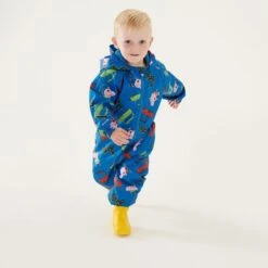 Regatta Traje Impermeable Pobble De Peppa Pig Coche Para Niños/Niñas Azul Imperial -Equipo De Esquí traje impermeable pobble de peppa pig coche para niosnias azul imperial 3