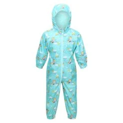 Regatta Traje Impermeable Pobble De Peppa Pig Nubes Para Niños/Niñas Azul Aruba
